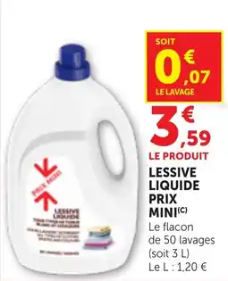 Maximarché Lessive liquide prix mini offre