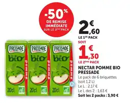Maximarché Nectar pomme bio pressade offre