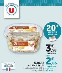 Maximarché Taboule au poulet u offre