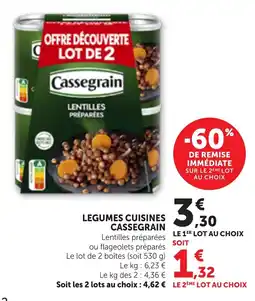 Maximarché Legumes cuisines cassegrain offre