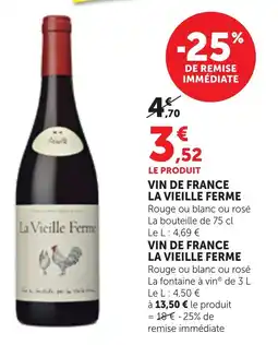 Maximarché Vin de france la vieille ferme offre