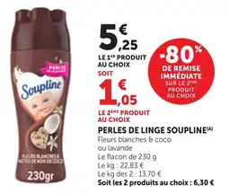 Maximarché Perles de linge soupline offre