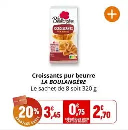 Coccimarket Croissants pur beurre la boulangère offre