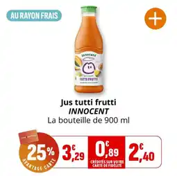 Coccimarket Jus tutti frutti innocent offre