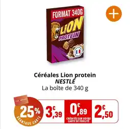 Coccimarket Céréales lion protein nestlé offre