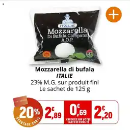 Coccimarket Mozzarella di bufala italie offre