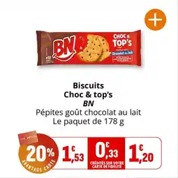 Coccimarket Biscuits choc & top's bn offre