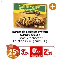 Coccimarket Barres de céréales protein nature valley offre