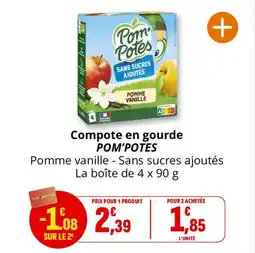 Coccimarket Compote en gourde pom'potes offre