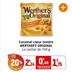 Coccimarket Caramel cœur tendre werther's original offre