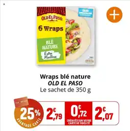 Coccimarket Wraps blé nature old el paso offre