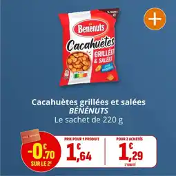 Coccimarket Cacahuètes grillées et salées bénénuts offre