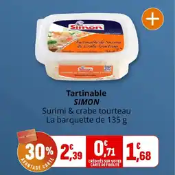 Coccimarket Tartinable simon offre