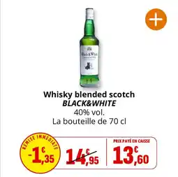 Coccimarket Whisky blended scotch black&white offre