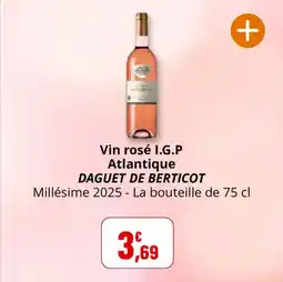 Coccimarket Vin rosé i.g.p atlantique daguet de berticot offre