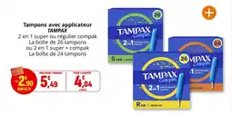 Coccimarket Tampons avec applicateur tampax offre
