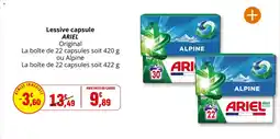 Coccimarket Lessive capsule ariel offre