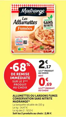 Maximarché Allumettes ou lardons fumes conservation sans nitrite madrange offre