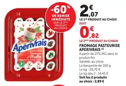 Maximarché Fromage pasteurise aperivrais offre