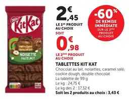 Maximarché Tablettes kit kat offre