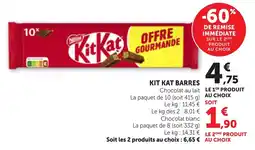 Maximarché Kit kat barres offre
