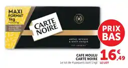 Maximarché Cafe moulu carte noire offre