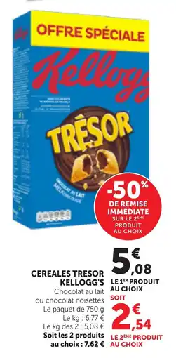 Maximarché Cereales tresor kellogg's offre