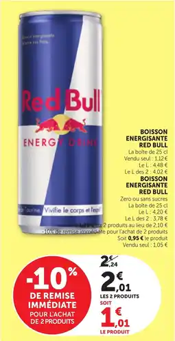 Maximarché Boisson energisante red bull offre