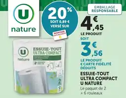 Maximarché Essuie-tout ultra compact u nature offre