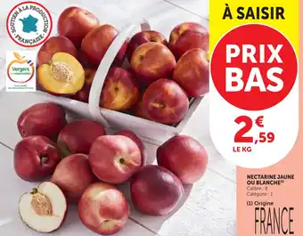 Nectarine jaune ou blanche
