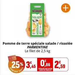 Coccinelle Supermarché Pomme de terre spéciale salade rissolée parmentine offre