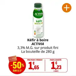 Coccinelle Supermarché Kéfir à boire activia offre