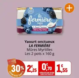 Coccinelle Supermarché Yaourt onctueux la fermière offre