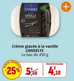 Coccinelle Supermarché Crème glacée à la vanille l'angelys offre
