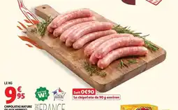 Auchan Supermarché Chipolata nature offre