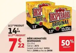 Auchan Supermarché Desperados - bière aromatisée offre