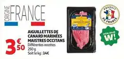 Auchan Supermarché Canard - aiguillettes de marinées offre