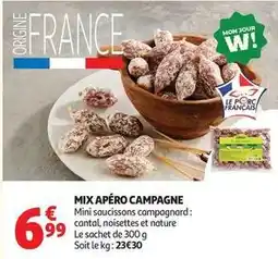 Auchan Supermarché Mix - apero campagne offre