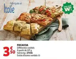 Auchan Supermarché Focaccia offre