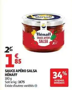 Auchan Supermarché Hénaff - sauce apero salsa offre