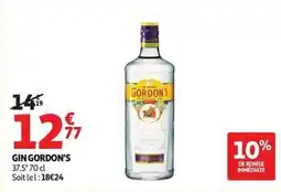 Auchan Supermarché Gordon's - gin offre