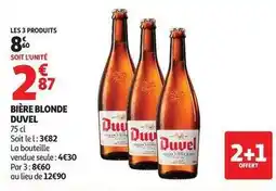 Auchan Supermarché Duvel - bière blonde offre