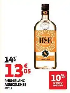 Auchan Supermarché Hse - rhum blanc agricole offre