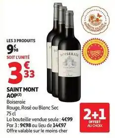Auchan Supermarché Saint mont aop offre