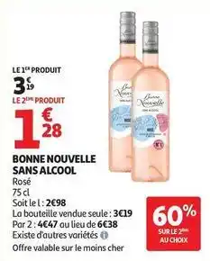 Auchan Supermarché Bonne nouvelle - sans alcool offre