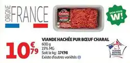 Auchan Supermarché Charal - viande hachée pur boeuf offre