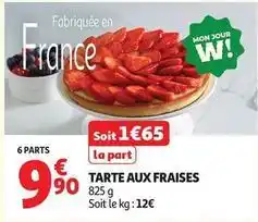 Auchan Supermarché Tarte aux fraises offre