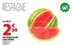 Auchan Supermarché Mon - pasteque rayée sans pépins offre