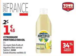 Auchan Supermarché Montebelo - citronnade offre