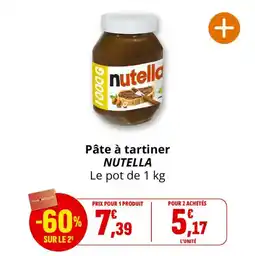Coccinelle Supermarché Pâte à tartiner nutella offre